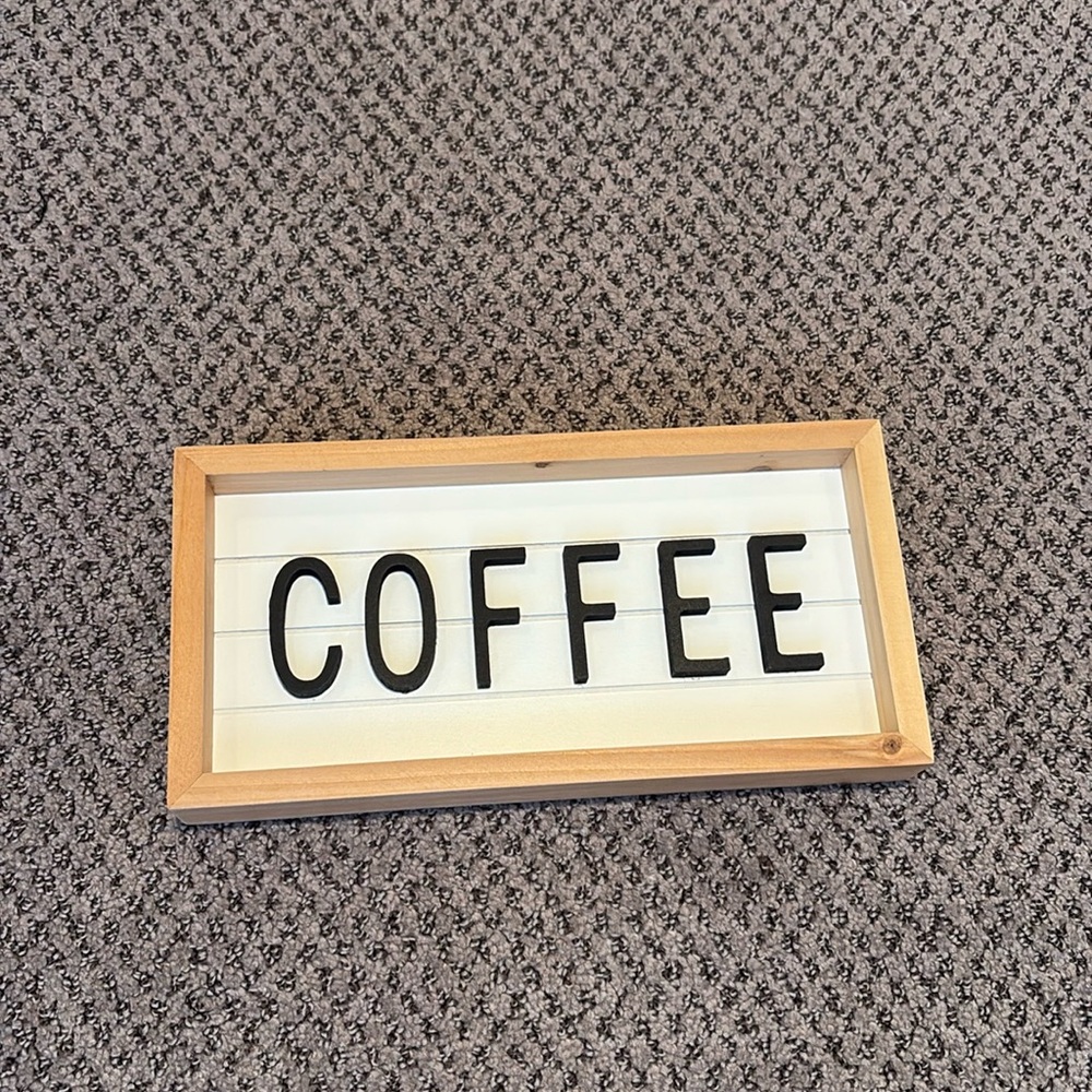 Coffee Bar Sign 🤍